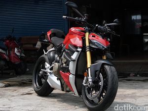 Ini Penampakan Ducati Streetfighter V4S yang Sempat Ditilang dengan Knalpot Standar