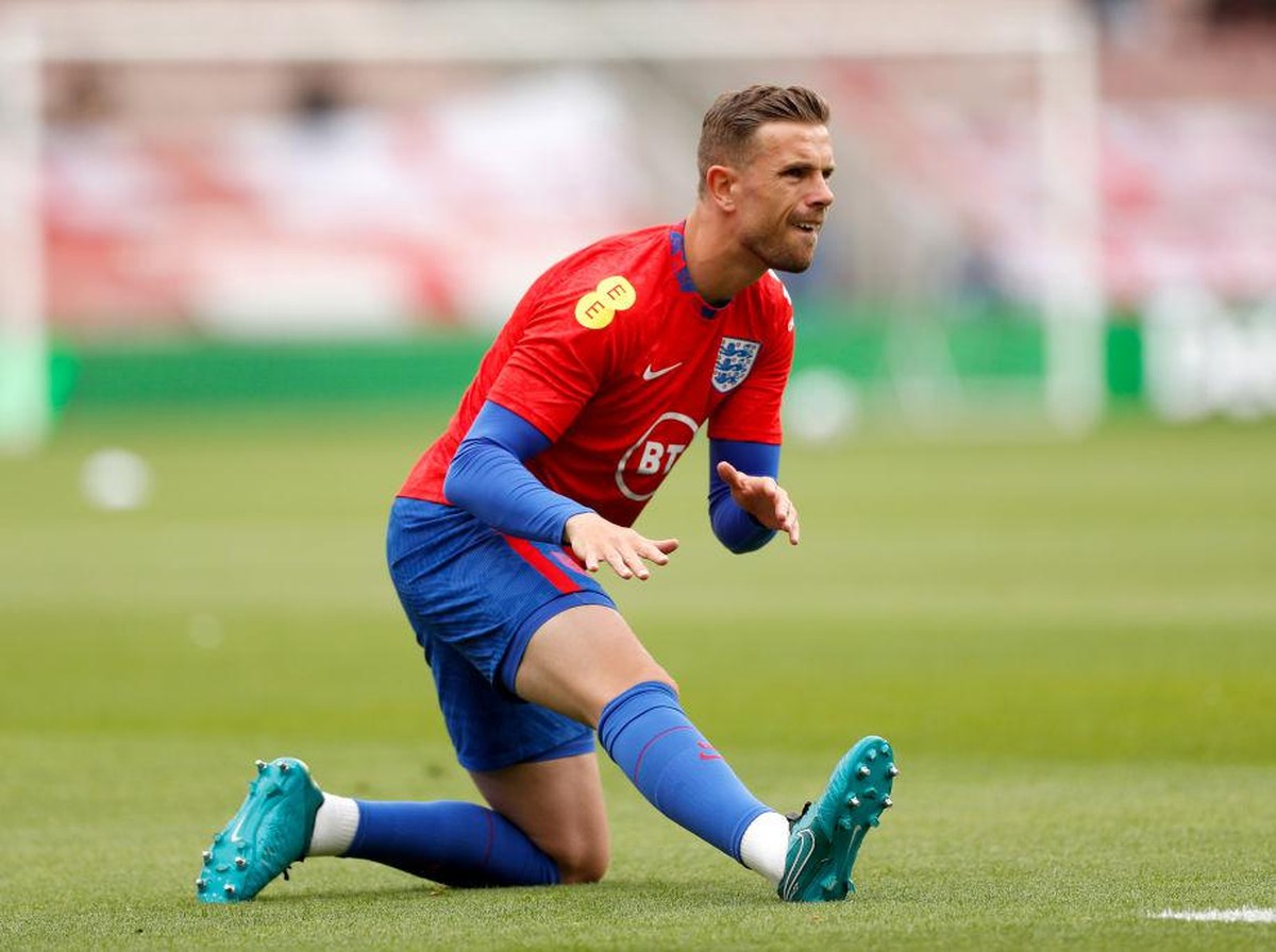 Inggris vs Jerman: Jordan Henderson ungkap keuntungan Skuad Tiga Singa dipenuhi pemain muda. (Foto: Getty Images/Pool)