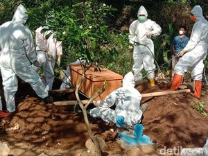 Satu dari Lima Anggota Keluarga Positif COVID-19 di Jember Meninggal