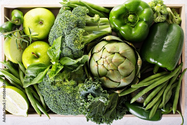 Sayuran hijau yang rendah lemak