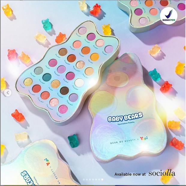 25 Shade Baby Bears Eyeshadow Palette / sumber : instagram.com/dearmebeauty