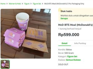 Wow! Kemasan BTS Meal Dijual Online Seharga Rp 600 ribu Wow! Kemasan BTS Meal Dijual Online Seharga Rp 600 ribu