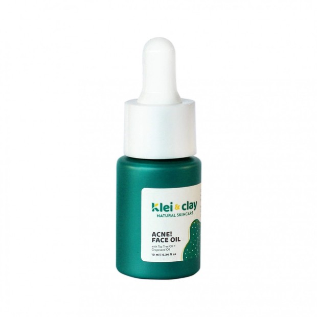 Klei & Clay Bye Acne Face Oil/kleiandclay.com Klei & Clay Bye Acne Face Oil memiliki kandungan tea tree oil yang bersifat anti inflamasi sekaligus anti bakteri /kleiandclay.com