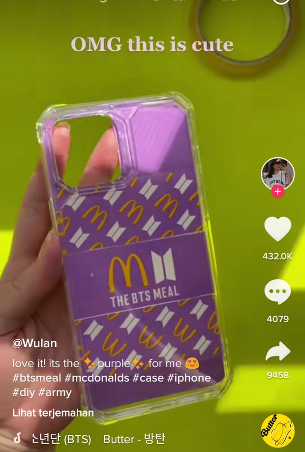 Kreasi case hanphone BTS Meal yang cantik dan unyu/TikTok/Wulan