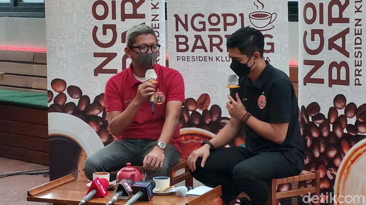 Presiden Persija Jakarta, Mohamad Prapanca, mengungkap durasi kontrak untuk Angelo Alessio. (Foto: detikcom/Mercy Raya)