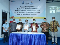 Teken MoU, PGN Akan Pasok Gas hingga 2,5 BBTUD ke PT Aroma Kopi