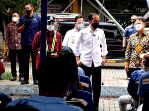Viral Kerumunan Usai Jokowi Cek Vaksinasi di Tanjung Priok, Ini Kata Polisi