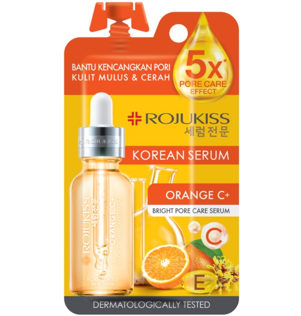 Rojukiss Orange C+ Bright Pore Care Serum/Foto : Sociolla.com/Rojukiss Rojukiss Orange C+ Bright Pore Care Serum