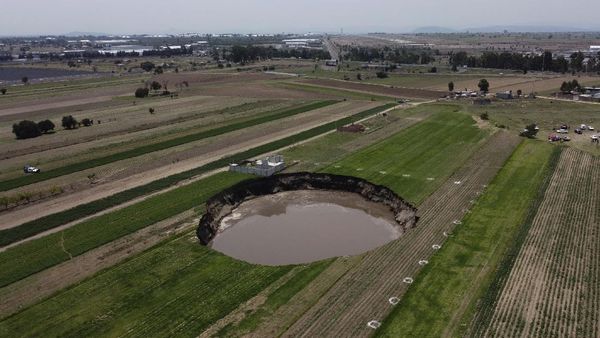 Sinkhole di Meksiko Terus Telan Lahan Pertanian Warga