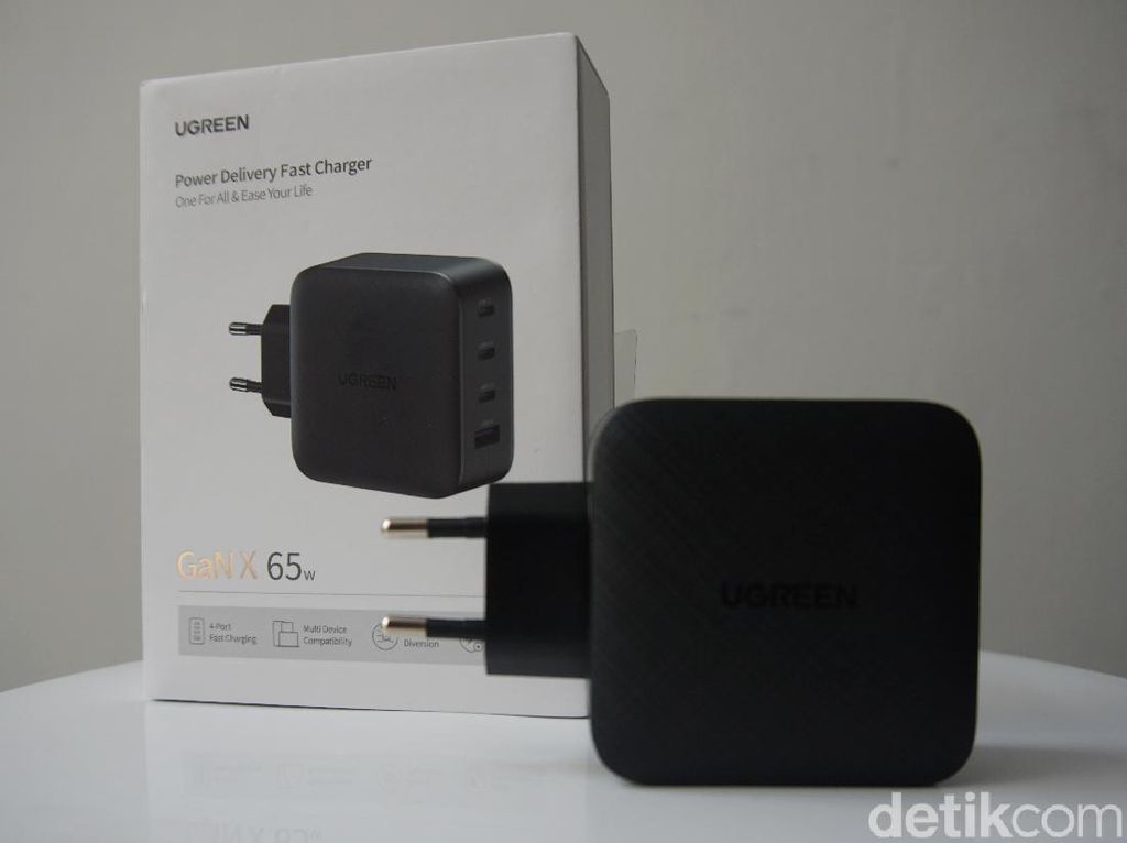 Review UGREEN Power Delivery Fast Charger GaNX 65W