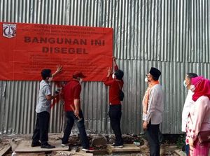 Langgar Aturan, Hunian Mewah di Jl Lembang Menteng Disegel!