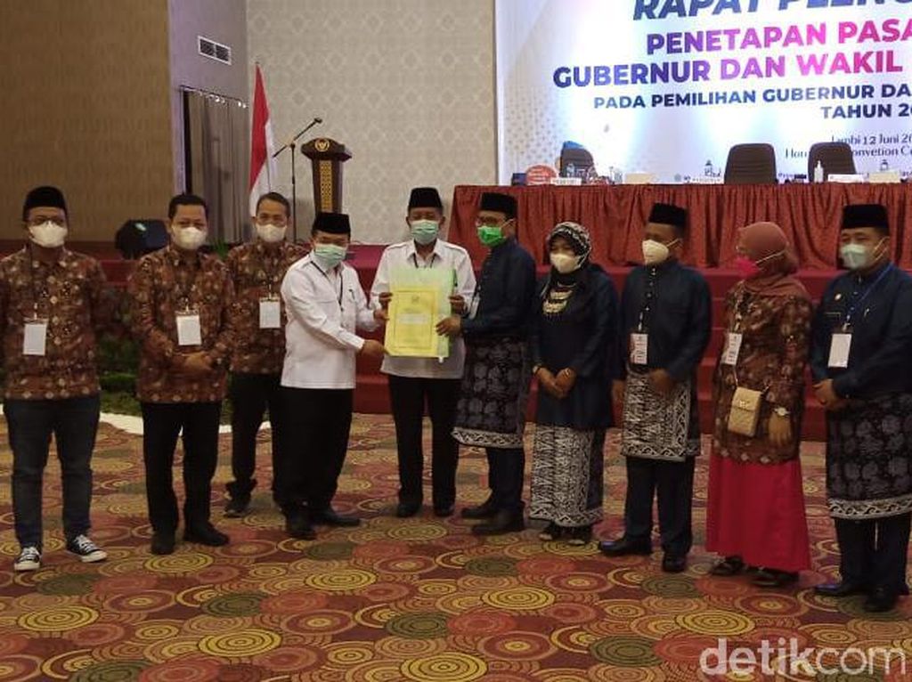 Tak Ada Gugatan ke MK, KPU Tetapkan Haris-Sani Pemenang Pilgub Jambi Tak Ada Gugatan ke MK, KPU Tetapkan Haris-Sani Pemenang Pilgub Jambi
