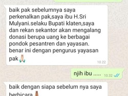 Waspada! Ada Akun WA Catut Bupati Klaten Minta Sumbangan