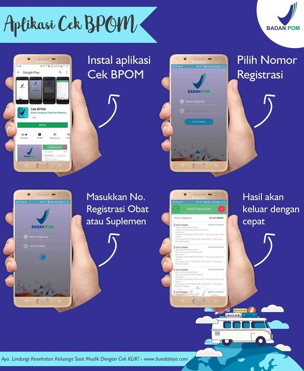 Cara cek BPOM produk di aplikasi dan website BPOM