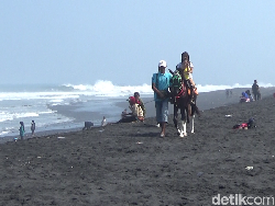 Alternatif Wisata Lumajang, Berkuda-Kulineran di Pantai Watu Pecak