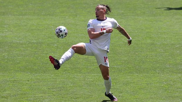 Soccer Football - Euro 2020 - Group D - England v Croatia - Wembley Stadium, London, Britain - June 13, 2021 England's Kalvin Phillips in action Pool via REUTERS/Catherine Ivill