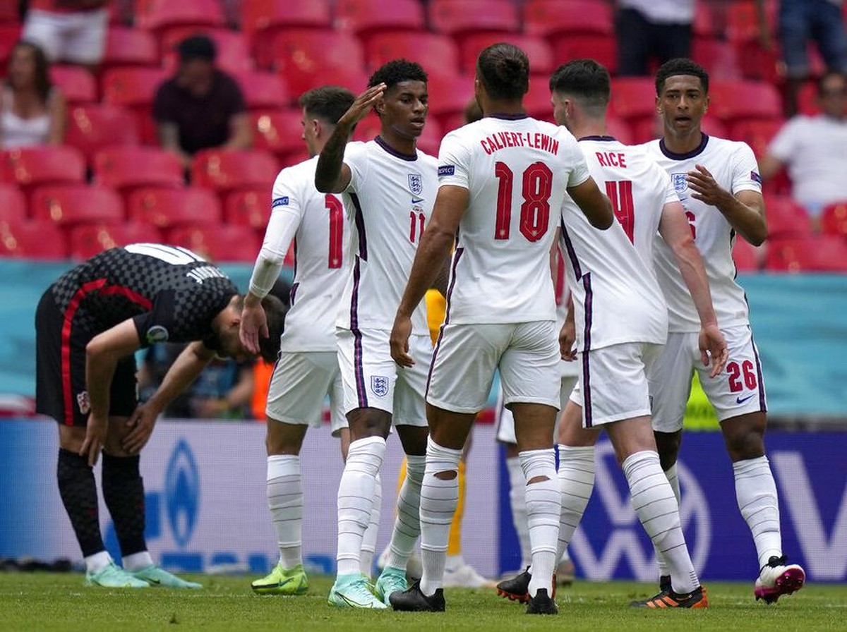 Head to head Ceko vs Inggris: Tiga Singa masih dominan. (Foto: AP/Frank Augstein)
