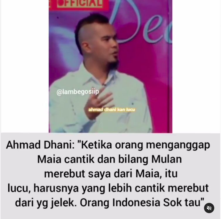 Unggahan video lawas Ahmad Dhani