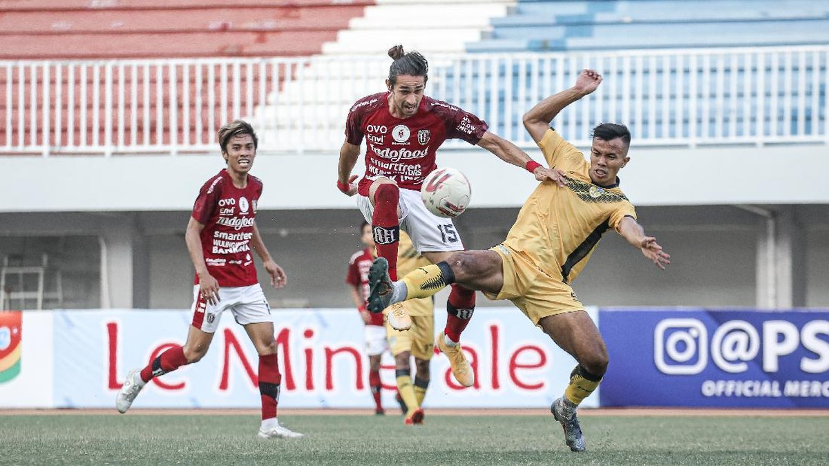Bali United imbang dengan PSIM Yogyakarta di laga kedua Tour de Java. (Foto: dok. Bali United)