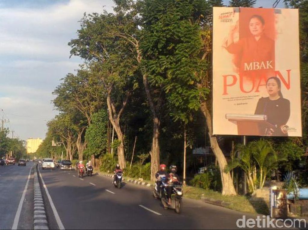 Baliho Mbak Puan Bertebaran di Surabaya Baliho Mbak Puan Bertebaran di Surabaya