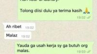 7 Chat Nanya Loker Ini Endingnya di Luar Ekspetasi, Bikin Senyum Tipis