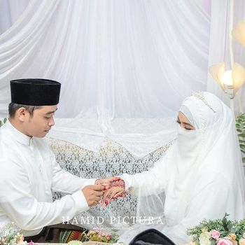 pernikahan Cristin dan Arib Lutfi Naufal.
