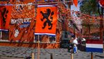 Semarak Euro 2020, Kota di Belanda Ini Jadi Serba Oranye