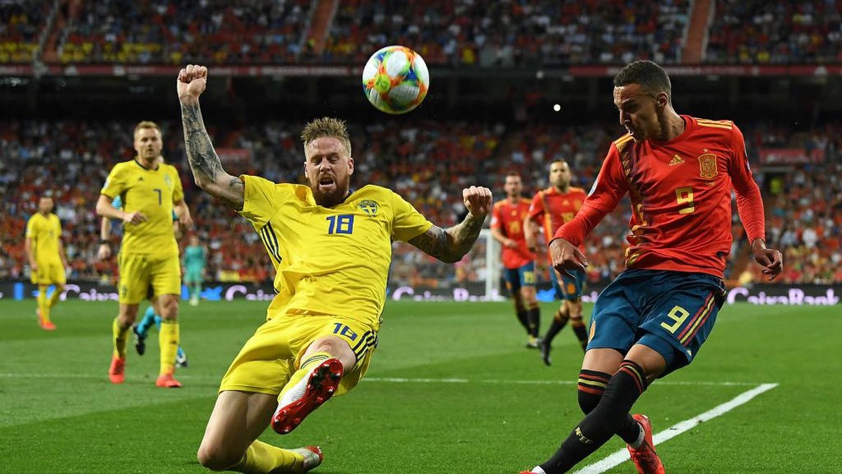 Spanyol dan Swedia sudah pernah bertemu di Kualifikasi Piala Eropa 2020. Foto: Getty Images/David Ramos