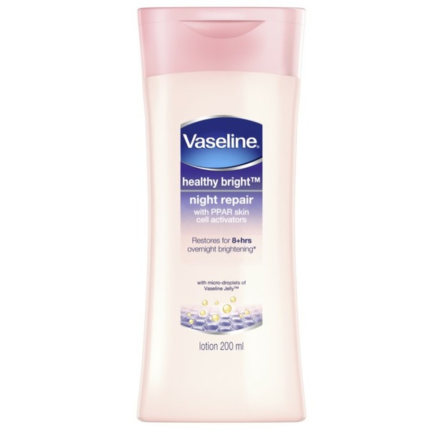 Vaseline Night Lotion/ sumber: Shopee.co.id/ unileverindonesia Vaseline Night Lotion