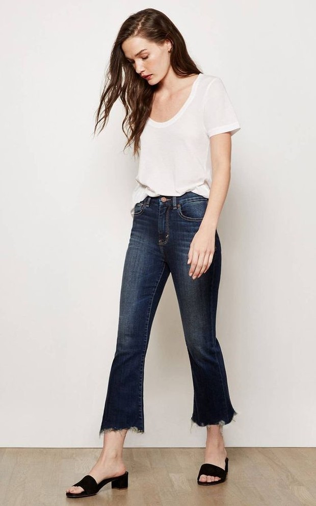 Bagian Bawah Berumbai/Foto: id.pinterest.com/refinery29 Tips Memakai Celana Cropped Flare Jeans