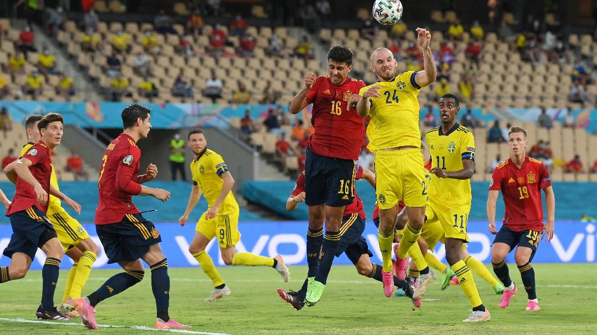 Spanyol imbang 0-0 dengan Swedia. Berikut klasemen Grup E Euro 2020. (Foto: Getty Images/David Ramos)