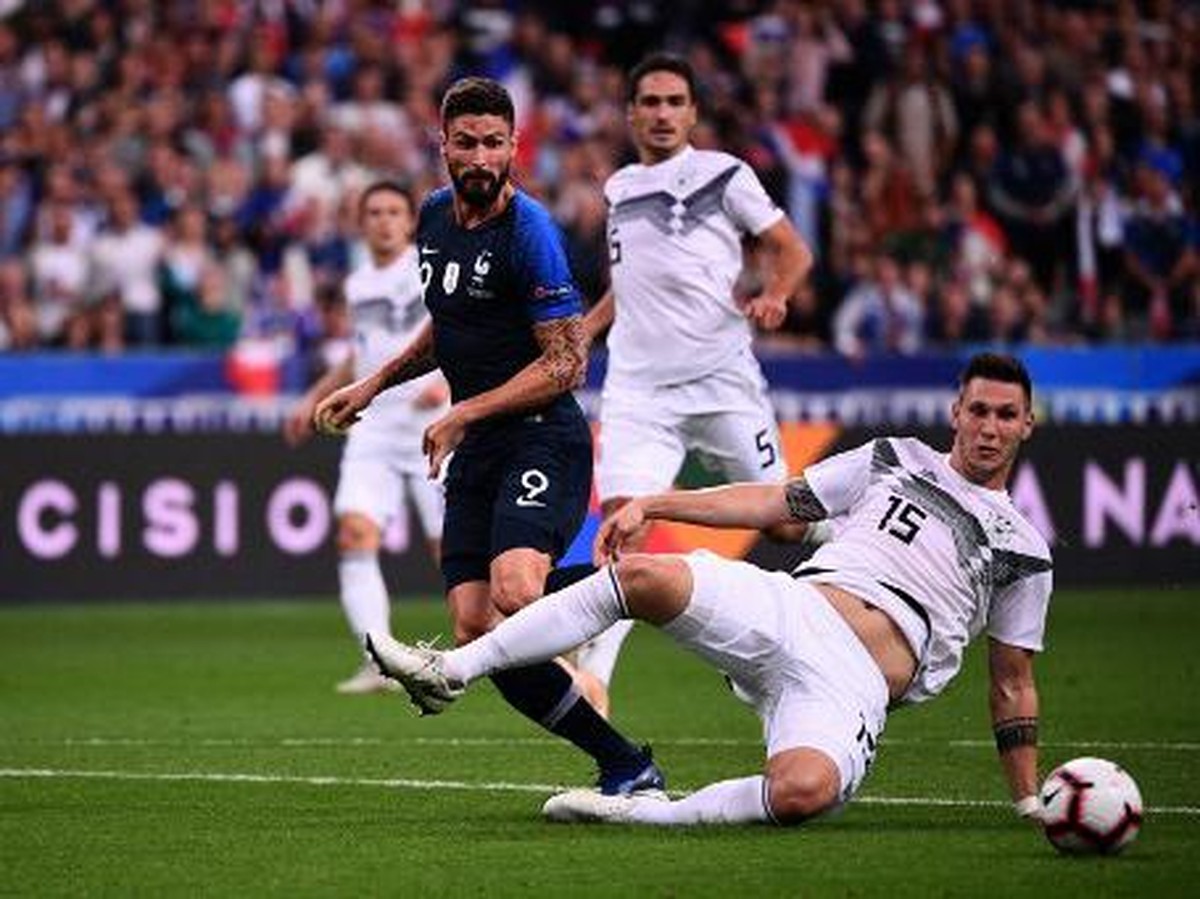 Prancis akan bertemu lagi dengan Jerman di Piala Eropa 2020. Foto: AFP/FRANCK FIFE