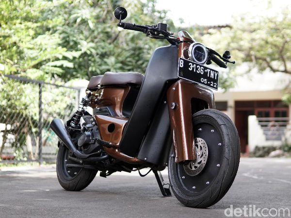 Modifikasi Yamaha Mio Jadi Motor Bebek Street Cub ala Rainbow Moto Builder