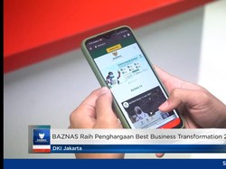 Digitalisasi Zakat, BAZNAS Raih Best Business Transformation 2021