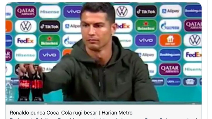 Meme Ronaldo Coca Cola
