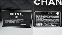 chanel authenticity card font