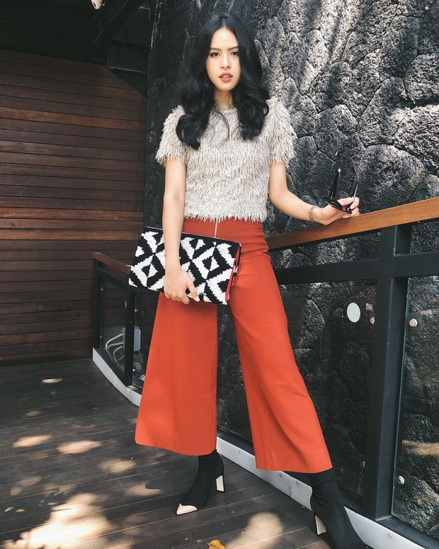 gaya fashion Maudy Ayunda