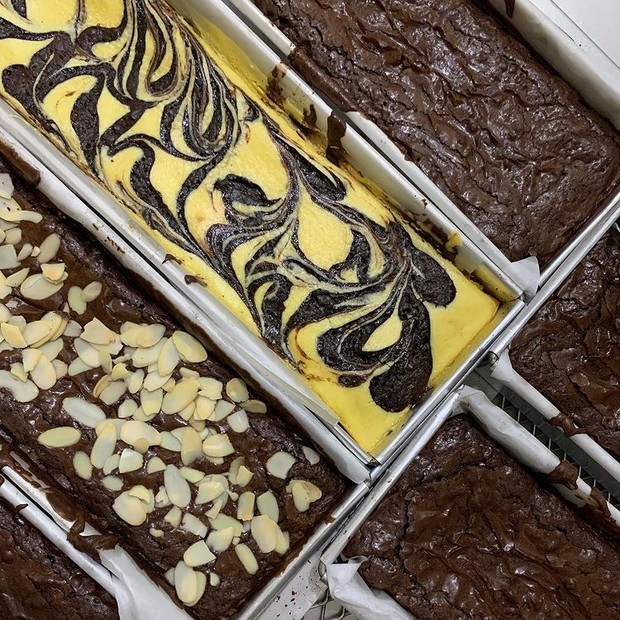 Hadiah brownie box/ sumber: instagram.com/mestari.id/ Hadiahkan brownie box untuk si pecinta cokelat.