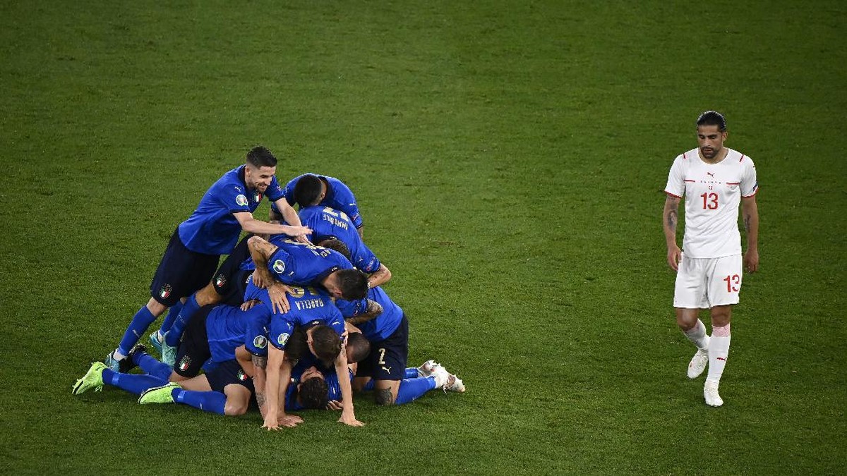 Italia jadi salah satu favorit juara Euro 2020. (Foto: Getty Images/Riccardo Antimiani - Pool)
