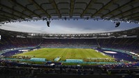 Italia dan Swiss bertanding di Stadio OIimpico, Roma, Kamis (17/6/2021) dini hari WIB. AP Photo/Riccardo Antimiani, Pool.