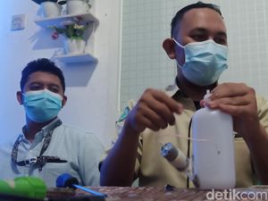 Top! Karyawan RS Bikin Alat Cuci Tangan Tanpa Sentuh dari Barang Bekas