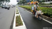 Begini Jalur Sepeda Sudirman yang Akan Dibongkar Kapolri