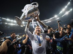Sergio Ramos total mempersembahkan 22 trofi juara buat Real Madrid. Beberapa di antaranya lima kali juara Laliga dan empat kali juara Liga Champions (Getty Images/Gonzalo Arroyo Moreno)