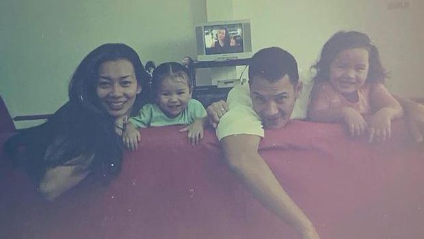 Lihat foto masa Kecil Aaliyah dengan Adjie Massaid dan Reza bikin sedih.