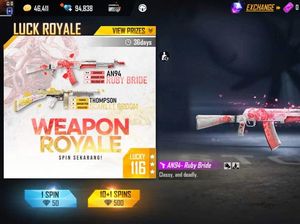 Gun Skin AN94 dan Thompson Hadir di Weapon Royale Terbaru Free Fire