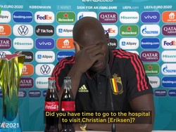 Video Lukaku Usap-usap Mata dan Kepala Saat Bahas Eriksen