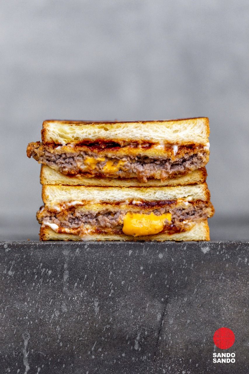 Gurihnya Sando, Sandwich Jepang Isi Cheeseburger dan Katsu Sambal