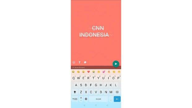Tangkapan layar cara mengganti font di WhatsApp Story Tangkapan layar cara mengganti font di WhatsApp Story.