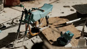 Wow! Miniatur Yamaha RX-King Ini Dibuat dari Barang Bekas