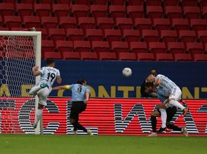 Argentina Vs Uruguay: Tim Tango Unggul 1-0 di Babak Pertama